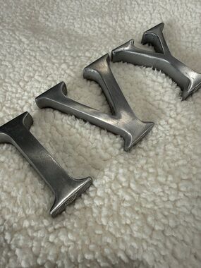IVY Decorative Cast Aluminum Vintage Standing letters.